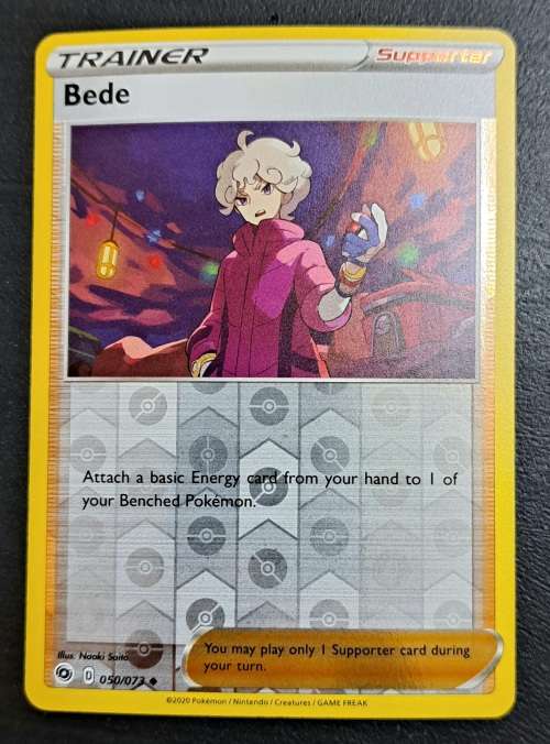 Pokemon Trading Cards - Bede - 050/073 - Reverse Holo - Champions Path - NM