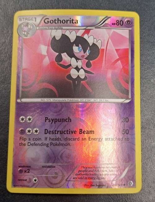 Pokemon Trading Cards - Gothorita - 76/149 - Reverse Holo  - 2012 Boundaries Crossed - NM