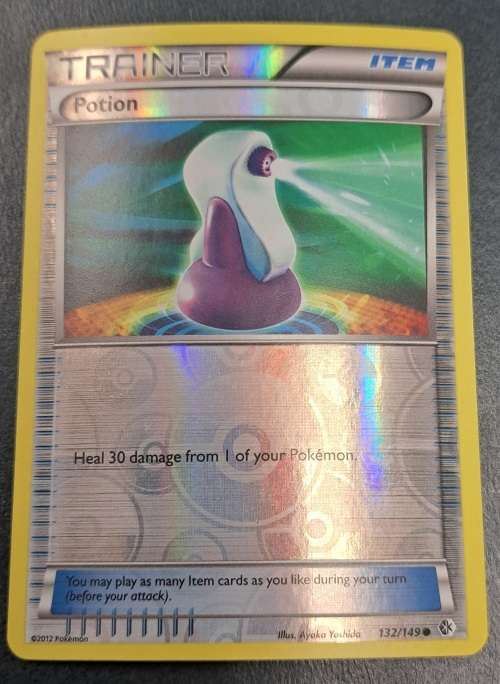 Pokemon Trading Cards - Potion - 132/149 - Reverse Holo  - 2012 Boundaries Crossed - NM