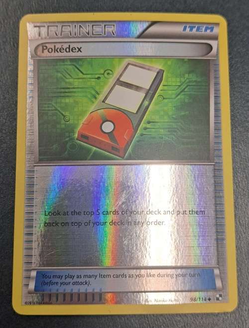 Pokemon Trading Cards - Pokedex - 98/114 - Reverse Holo - Black & White (Base Set) -LP