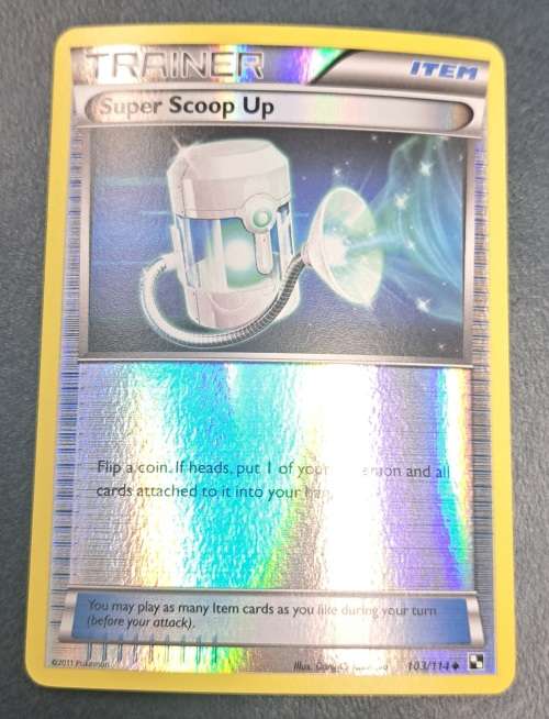 Pokemon Trading Cards - Super Scoop Up - 103/114 - Reverse Holo - Black & White (Base Set) -VLP
