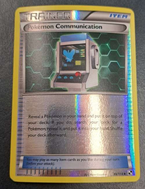 Pokemon Trading Cards - Pokemon Communication - 99/11 - Reverse Holo - Black & White (Base Set) -LP