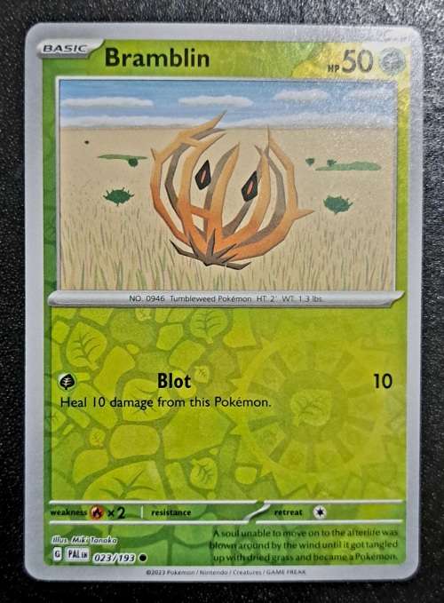 Pokemon Trading Cards - Bramblin - 023/193 - Reverse Holo - Paldea Evolved NM