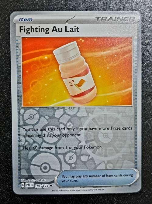Pokemon Trading Cards - Fighting Au Lait - 181/193 - Reverse Holo - Paldea Evolved NM