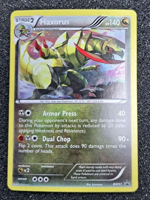 Pokemon Trading Cards -  Haxorus - BW57 - Holo Promo Pokemon Black & White Promos - NM