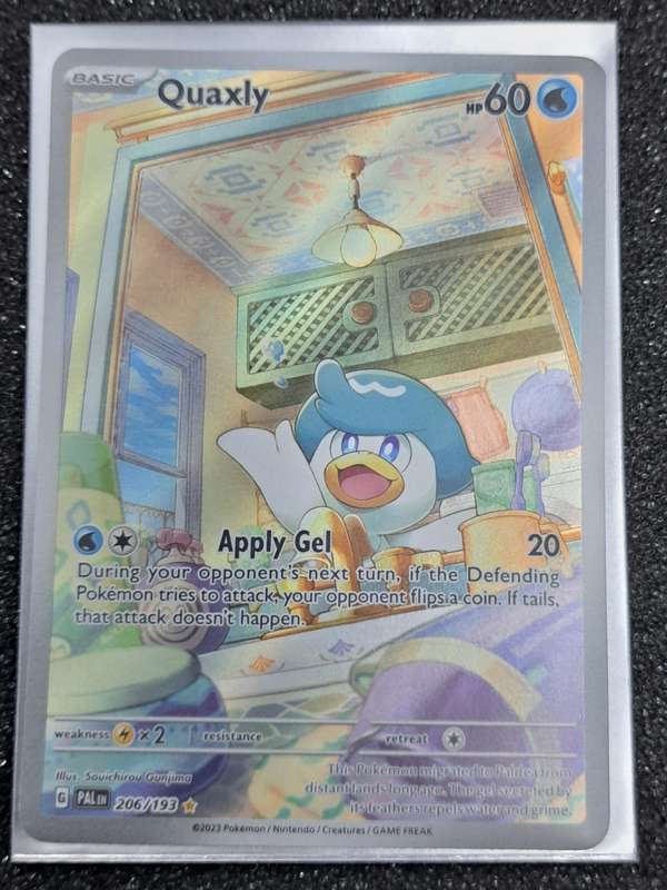 Pokemon Trading Cards -  Quaxly - 206/193 - Illustration Rare Scarlet & Violet: Paldea Evolved NM
