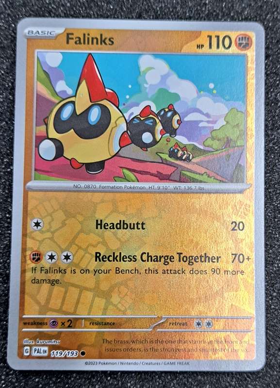 Pokemon Trading Cards - Falinks - 119/193 - Reverse Holo - Paldea Evolved NM