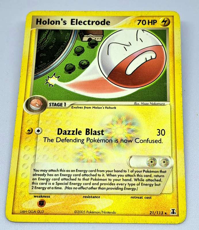 Pokemon Trading Cards - Holon`s Electrode - 21/113 - Rare - Ex Delta Species Singles - VLP