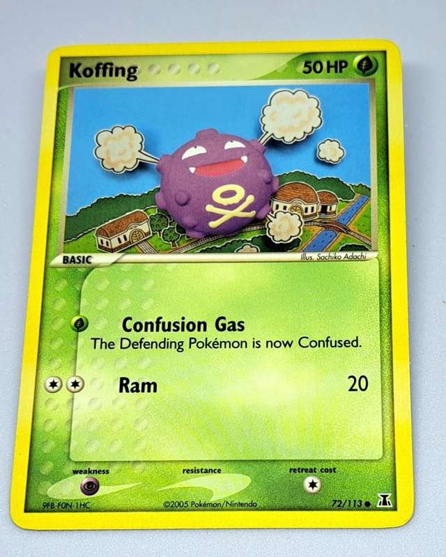 Pokemon Trading Cards - Koffing - 72/113 - Ex Delta Species Singles - NM
