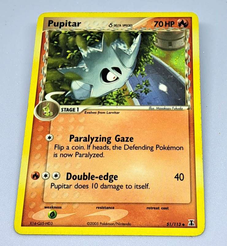 Pokemon Trading Cards - Pupitar (Delta Species) - 51/113 - Ex Delta Species Singles - NM