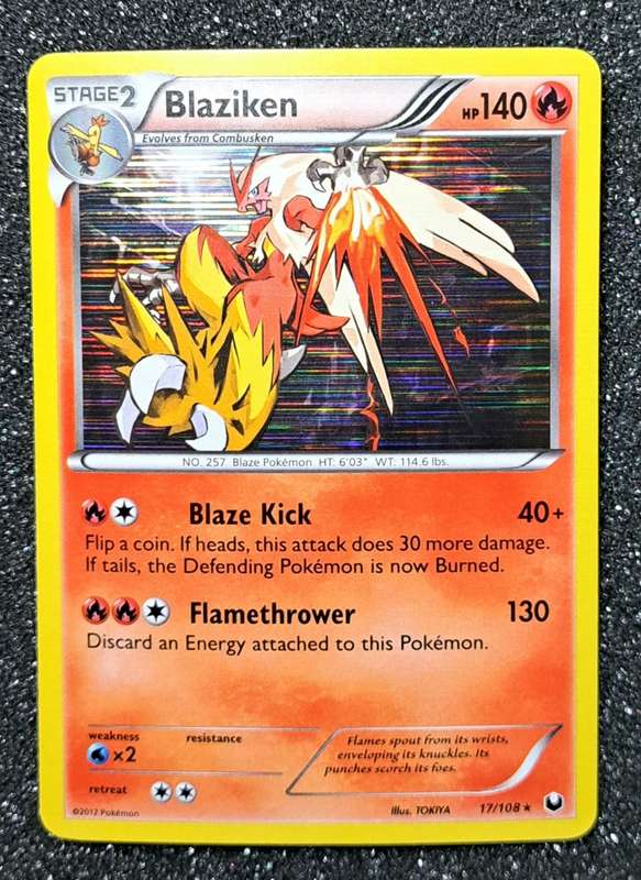 Pokemon Trading Cards -  Blaziken - 17/108 - Holo Rare - Dark Explorers Singles NM
