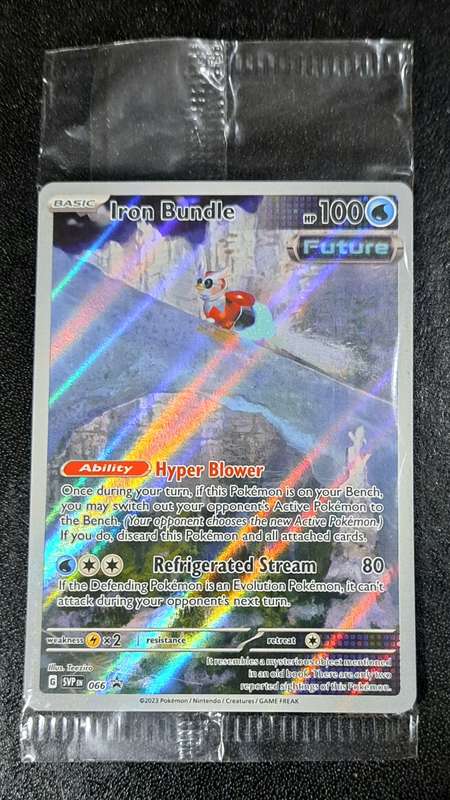 Pokemon Trading Cards - Iron Bundle - SVP066 - Illustration Rare Promo - Paradox Rift - NM Sealed