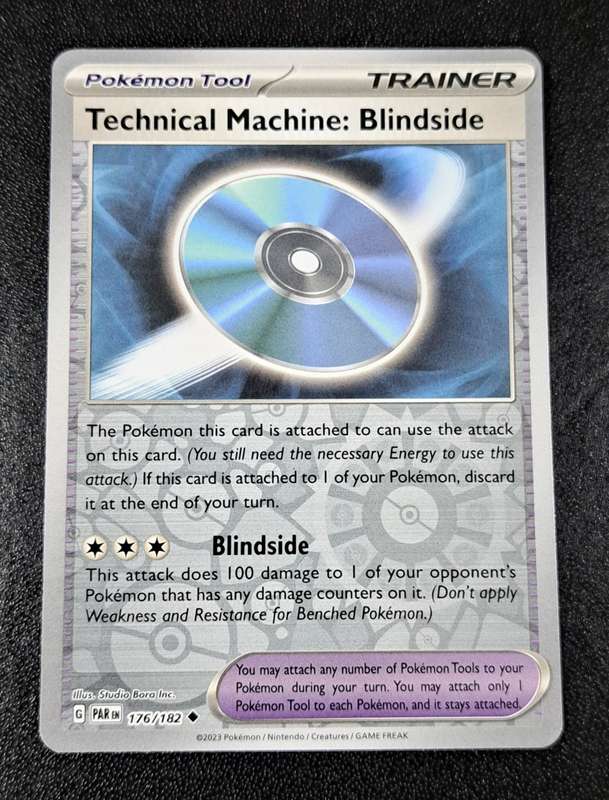 Pokemon Trading Cards - Technical Machine Blindside - 176/182 - Reverse Holo - Paradox Rift - NM