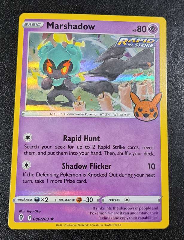 Pokemon Trading Cards - Marshadow - 080/203 - Holo Rare - Trick or Trade 2023 - NM