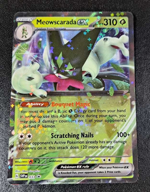 Pokemon Trading Cards - Meowscarada ex - SVP033 - Promo - Paldea Evolved NM
