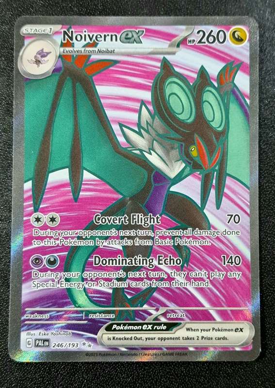 Pokemon Trading Cards - Noivern ex - 246/193 - Full Art Secret Rare - Paldea Evolved NM