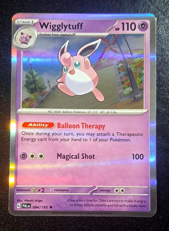 Pokemon Trading Cards - Wigglytuff - 084/193 - Holo Rare - Paldea Evolved NM