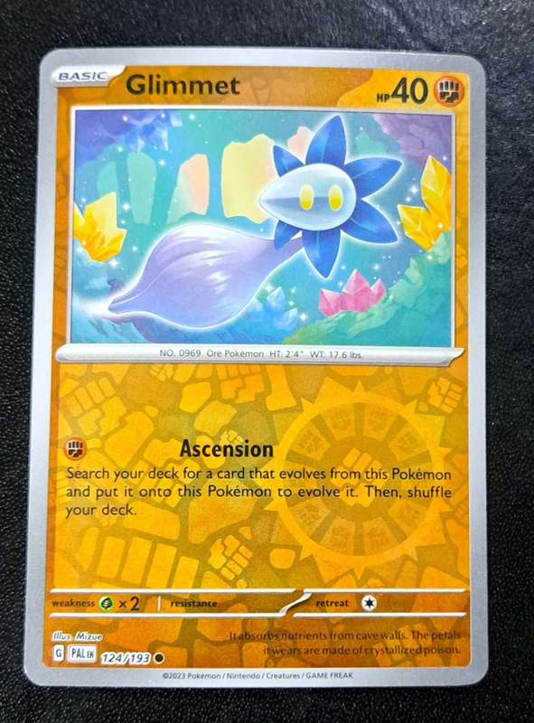Pokemon Trading Cards - Glimmet - 124/193 - Reverse Holo - Paldea Evolved NM