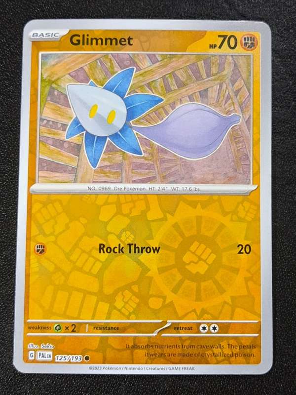 Pokemon Trading Cards - Glimmet - 124/193 - Reverse Holo - Paldea Evolved NM