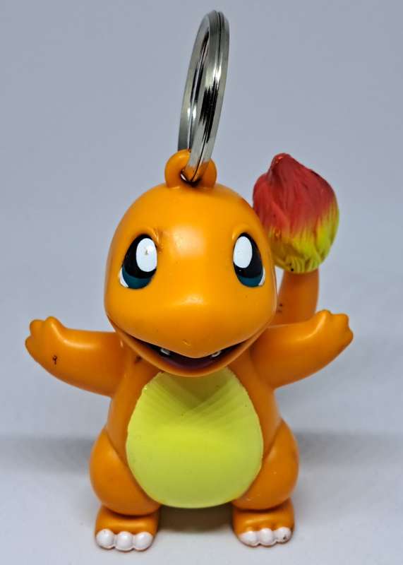 1999 Nintendo - Pokemon - Charmander Fig/ Key Ring Solid Rubber 8x4x4CM