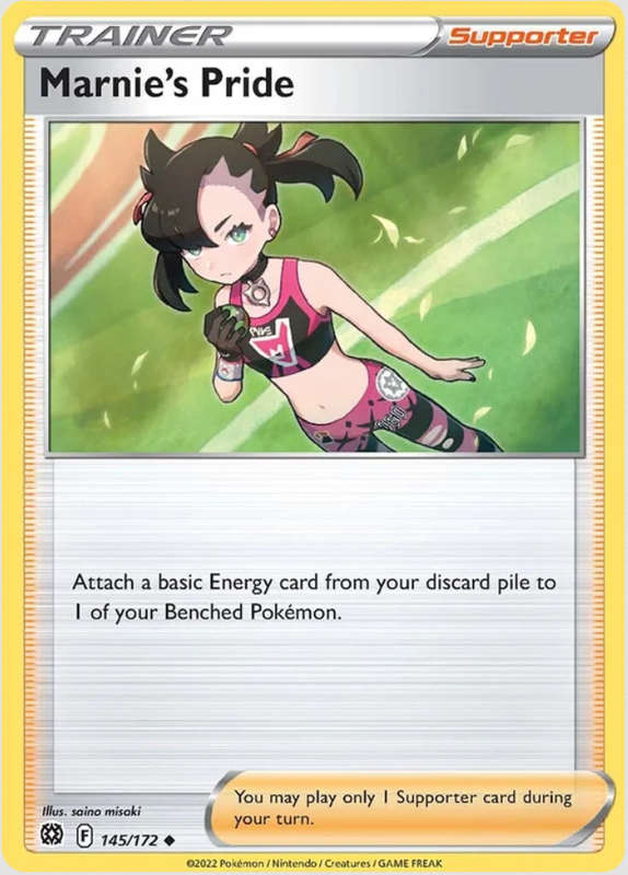 Pokemon Trading Cards - Marnie`s Pride - 145/172 - Brilliant Stars - NM