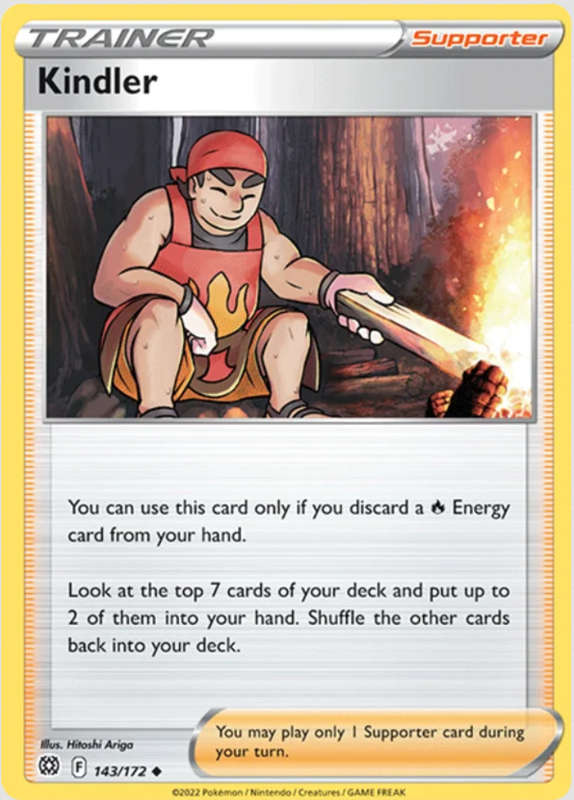 Pokemon Trading Cards - Kindler - 143/172 - Brilliant Stars - NM