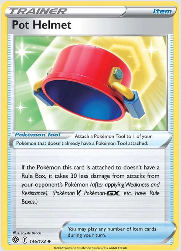 Pokemon Trading Cards - Pot Helmet - 146/172 - Brilliant Stars - NM