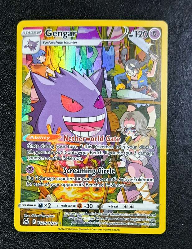 Pokemon Trading Cards - Gengar - TG06/TG30 - Holo Rare - Lost Origin  - NM
