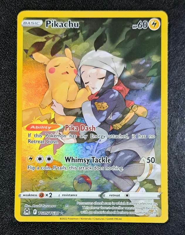 Pokemon Trading Cards - Pikachu - TG05/TG30 - Holo Rare - Lost Origins NM