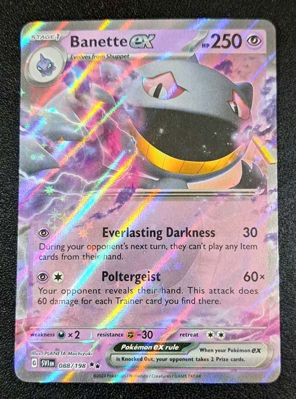 Pokemon Trading Cards - Banette ex - 088/198 - Ultra Rare - Scarlet & Violet - (NM)