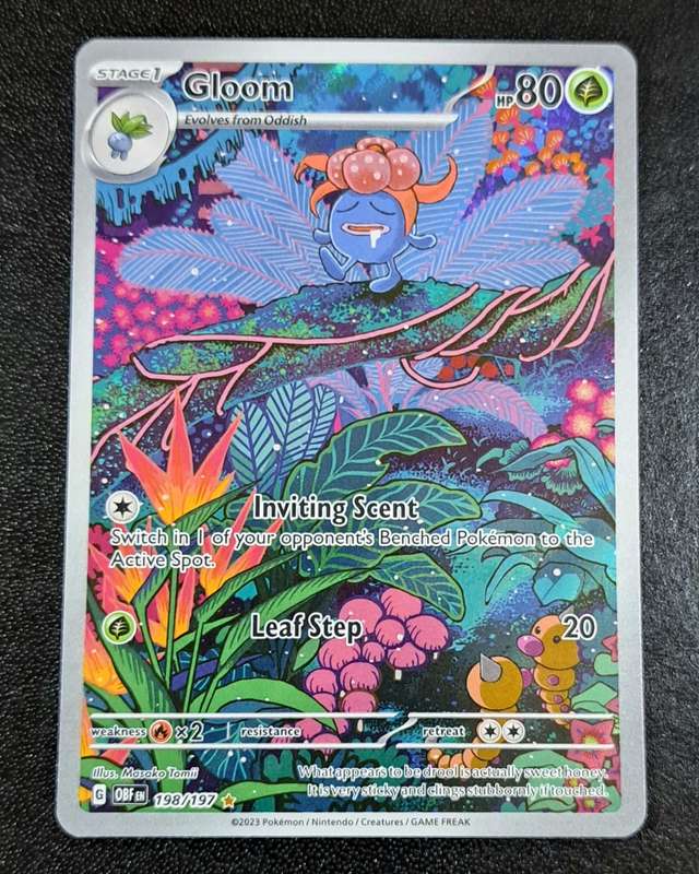 Pokemon Trading Cards - Gloom - 198/197 - Illustration Rare - Obsidian Flames Singles - (NM)