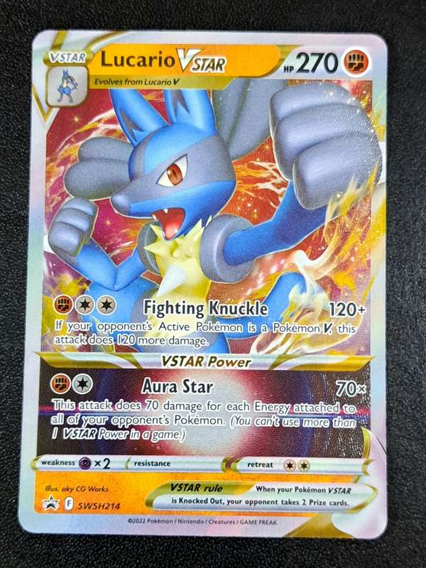 Pokemon Trading Cards - Lucario VSTAR - SWSH214 - Ultra Rare - Pokemon Promos - (NM)