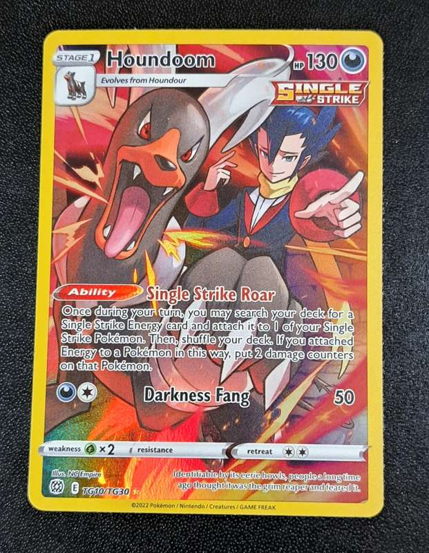 Pokemon Trading Cards - Houndoom - TG10/TG30 - Holo Rare - Brilliant Stars - (NM)