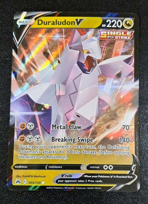 Pokemon Trading Cards - Duraludon V - 103/159 - Ultra Rare - Crown Zenith Singles - (NM)