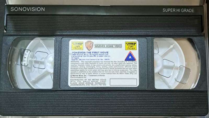 Pokémon the First Movie: Mewtwo Vs. Mew (VHS, 2000) For VCR Rated G