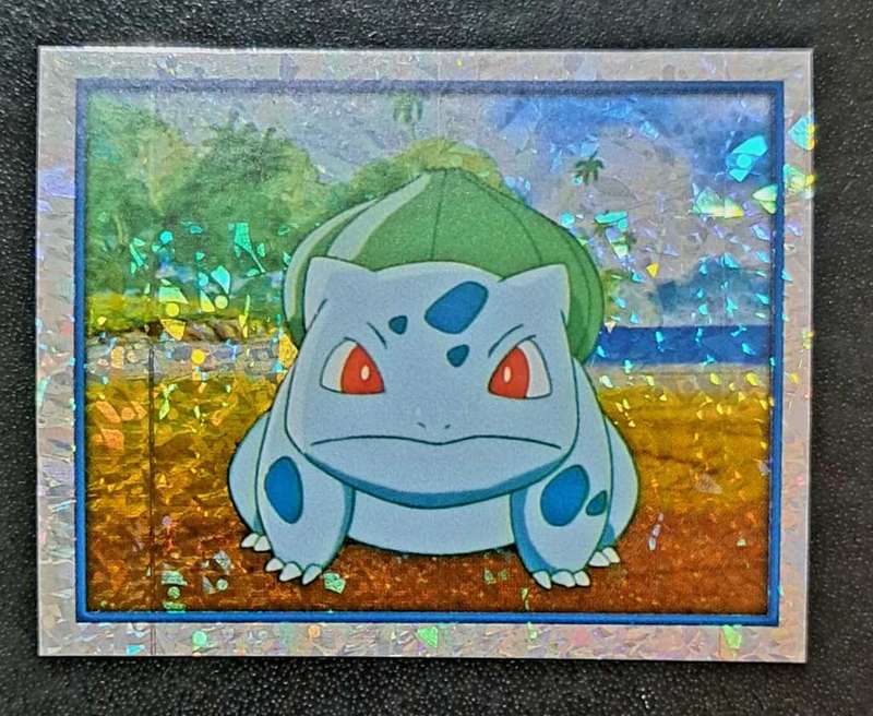 2000 Merlin Series 2 - Pokemon - Bulbasaur #56 - Prism Foil - Sticker Card - NM