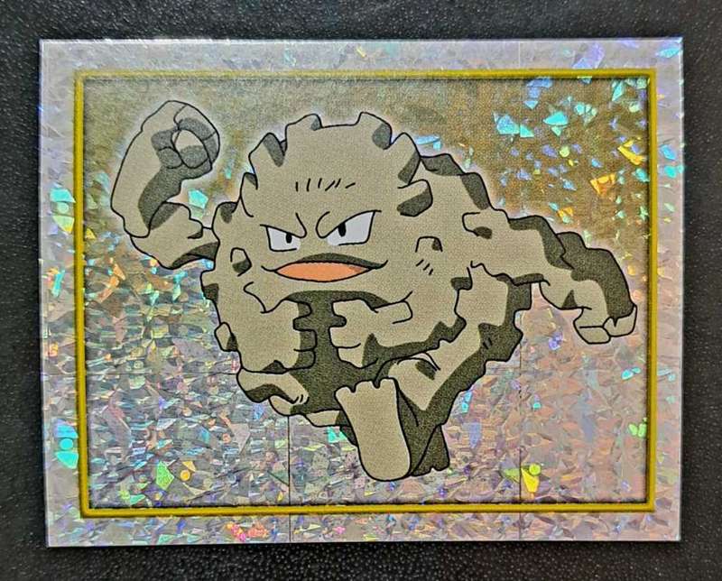 2000 Merlin Series 2 - Pokemon - Graveler #113 - Prism Foil - Sticker Card - NM
