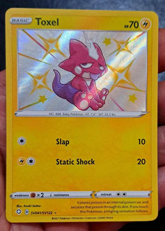 Pokemon Trading Cards - TCG - Toxel - SV41/SV122 - Shiny Rare - Shining Fates Singles - NM