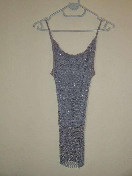 Stunning Silver Beaded Top from Bay Clothing (UK) Size 10