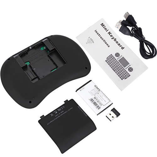 I8 Mini Keyboard - Backlit - Includes Rechargable Battery