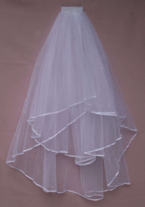 Two tier wedding veil