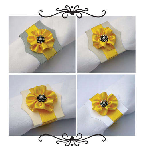 Napkin ring - Bright yellow
