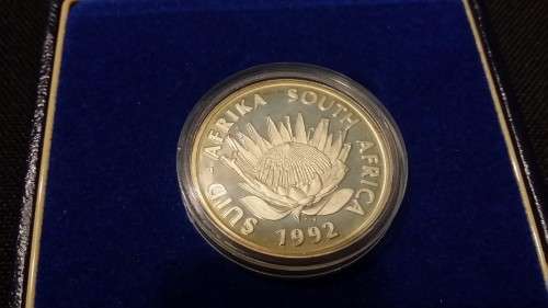 1992 R1 Silver Proof Coin Protea Series