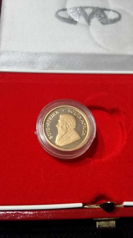 1992 Krugerrand Proof 1/10 Oz 22 Karat (Capsule and SA Mint Box)