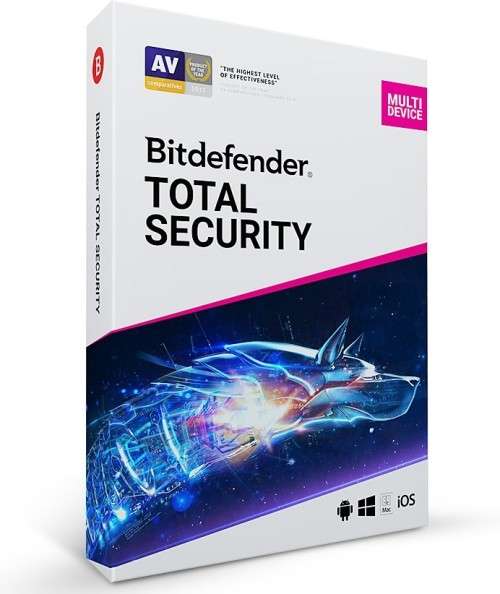 Bitdefender Total Security 5 Device 6 Month (Antivirus + Firewall + Windows Apple Mac IOS Android)