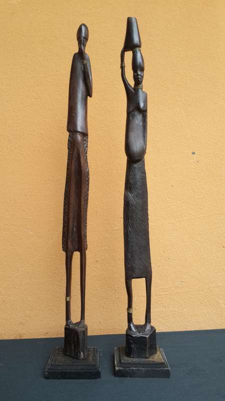 2 collectable Wooden figures