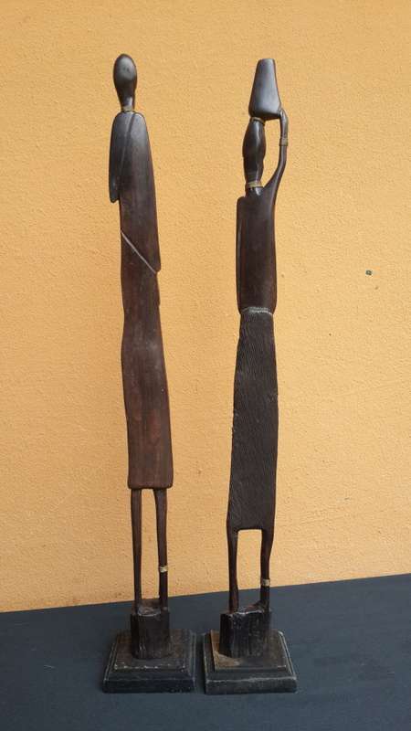 2 collectable Wooden figures