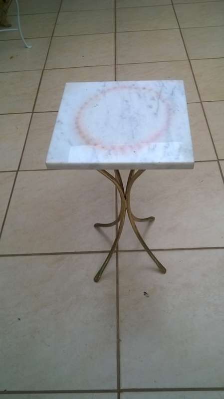 Retro Brass and marble coffee table