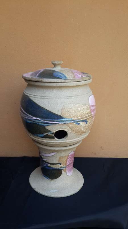 Beautiful Large Pottery Wine bag holder/cooler