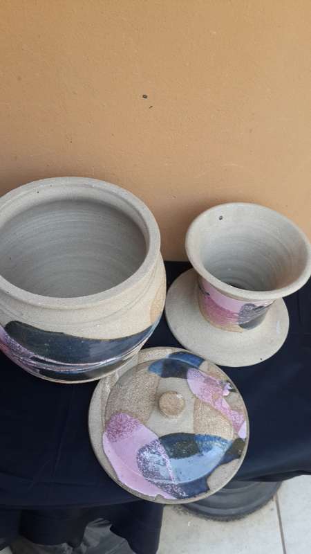 Beautiful Large Pottery Wine bag holder/cooler